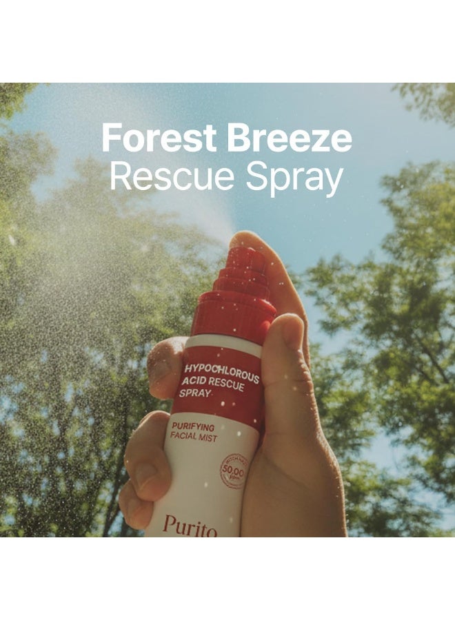 PURITO Hypochlorous Acid Facial Spray | Witch Hazel 5% + Forest Breeze | HOCl Facial Mist for Sensitive, Redness-Prone Skin | Refreshing Toner Mist | Korean Skincare, 100mL / 3.38 fl.oz - Image 2